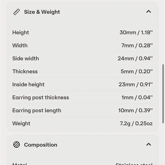 Hey Harper Gold Crocodile Hoop Earrings - Picture 3 of 3